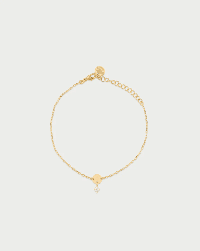 Bracciale mini disco e punto luce - brz-024 td au